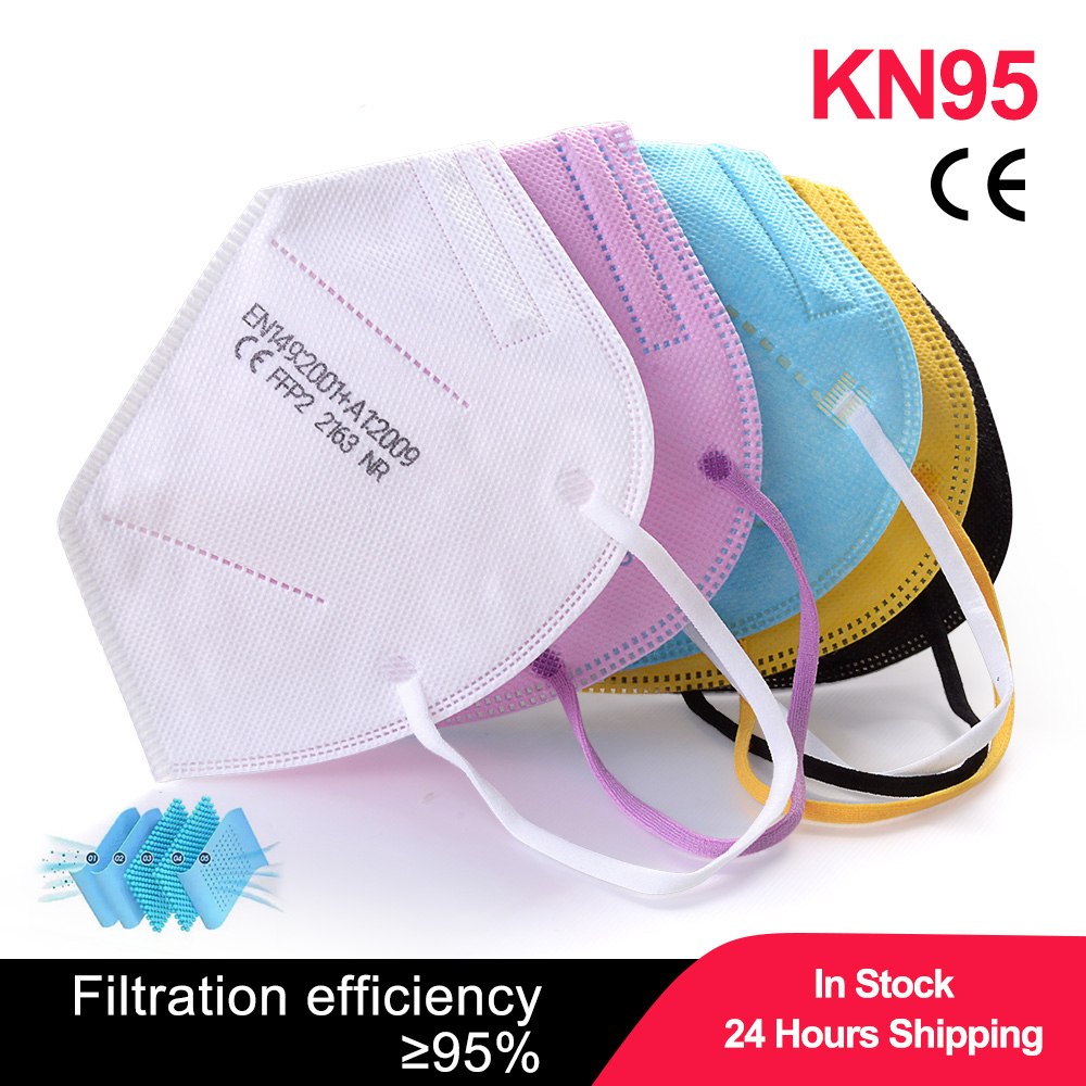 Disposable Surgical Mask - 100 Stück Kinder-Masken FPP2 Schwarz KN95