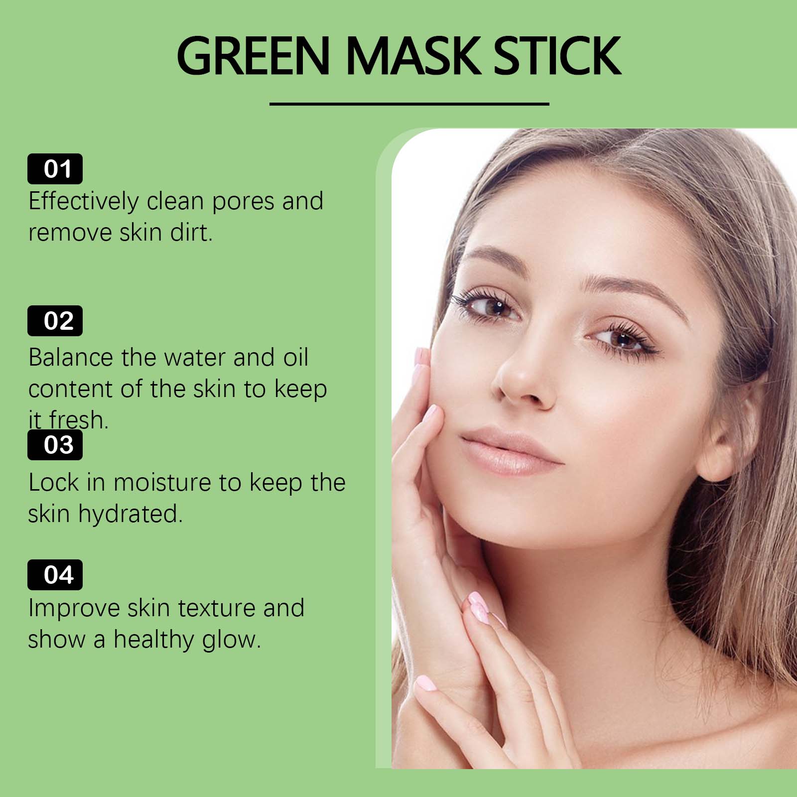1~5 Stück Grüntee-Tonstick für – Dust Mask Construction Bewertung und Preis